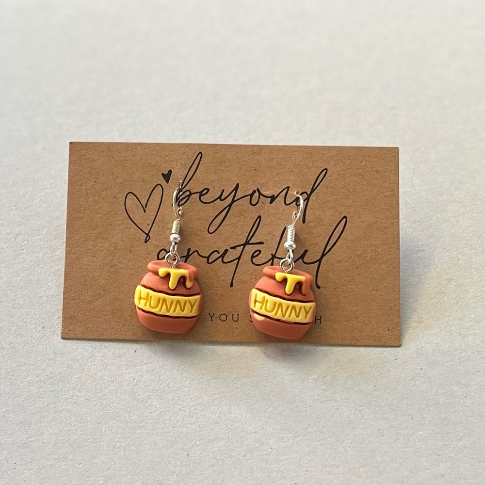 Hunny Pot Earrings - Picture 2 of 2